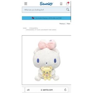 Sanrio Cinnamoroll Plush Amusement Park Series